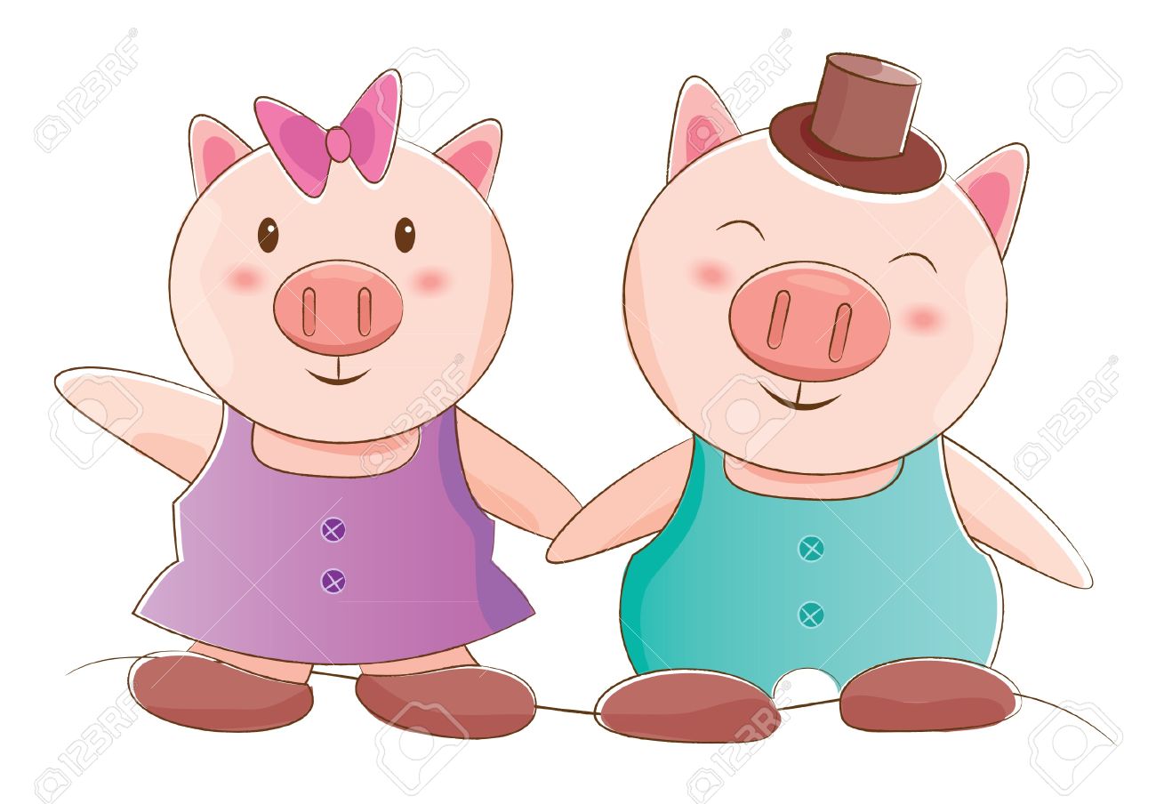 Free cute animal download. Clipart animals pair