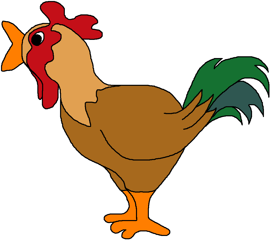 hen clipart rooster