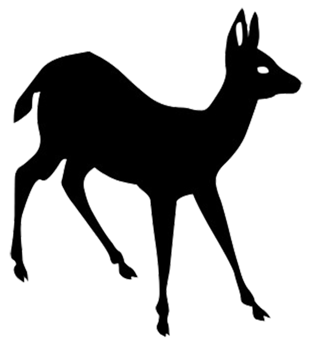 Animal silhouettes transparent png. Deer clipart silhouette