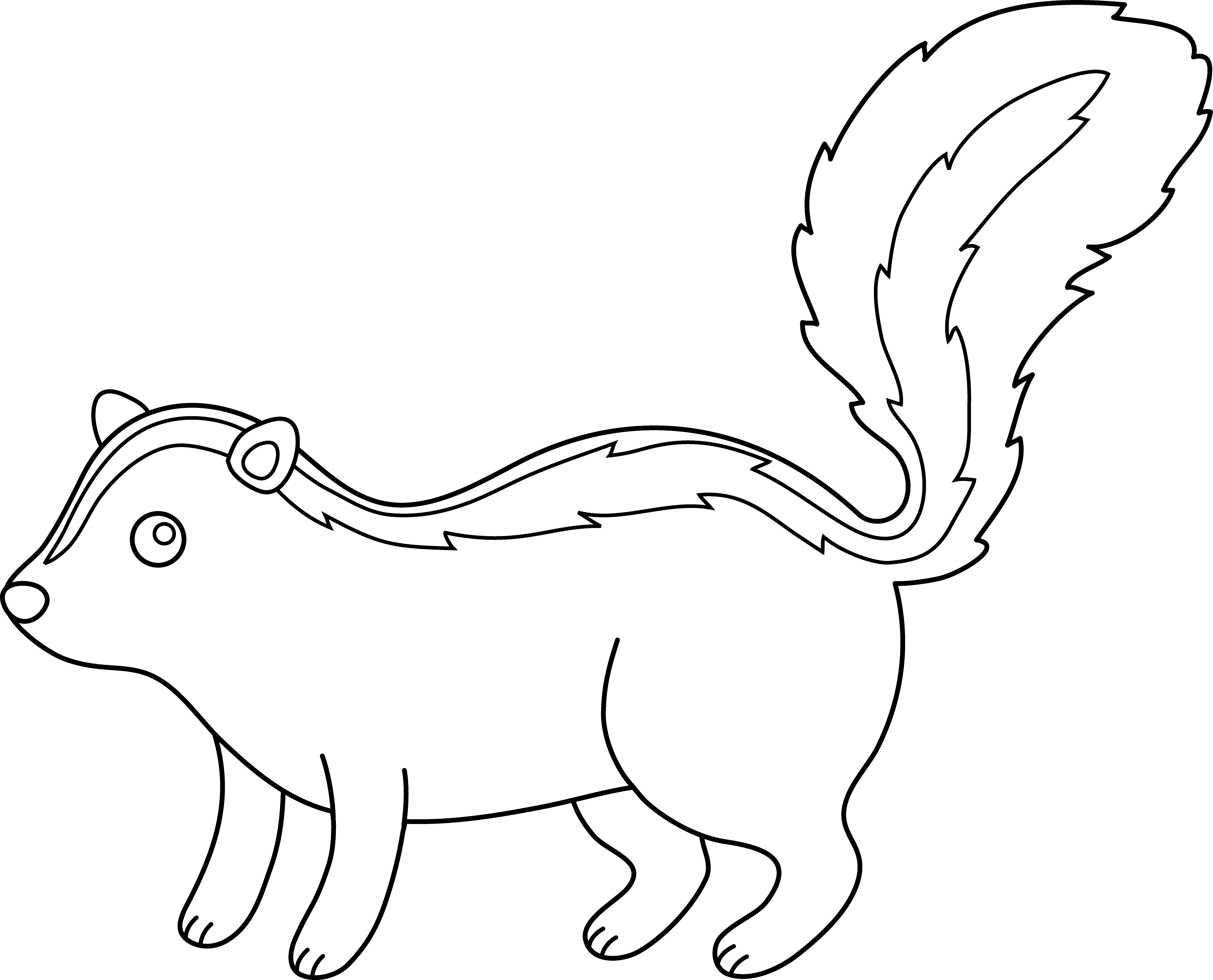 clipart squirrel outline