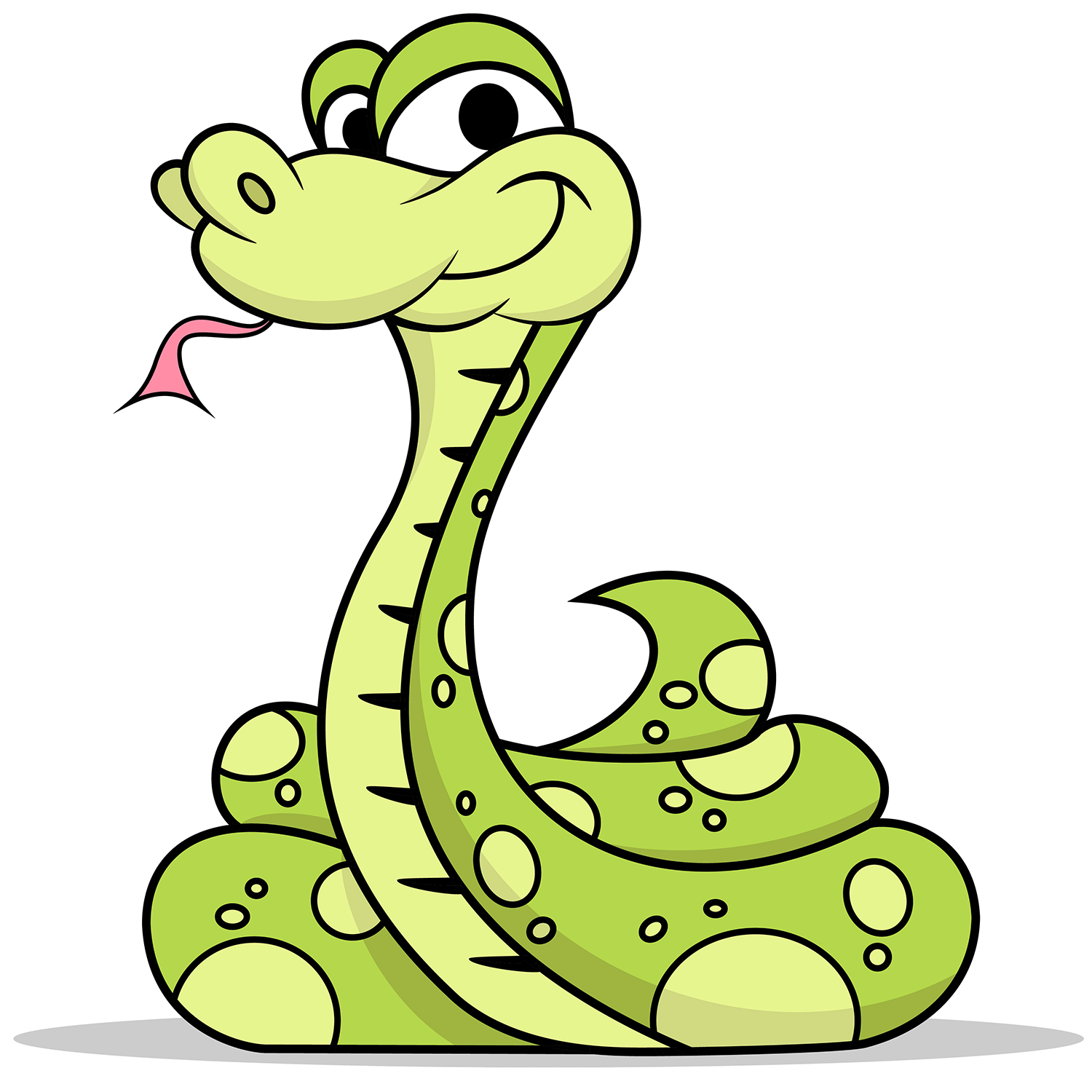 snake clipart cartoon
