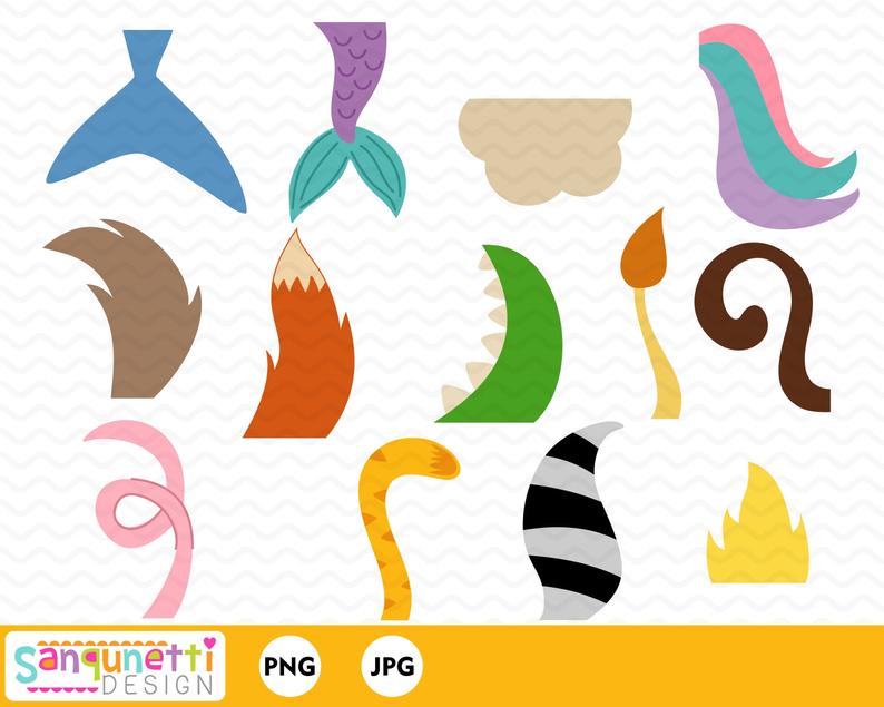 clipart animals tail