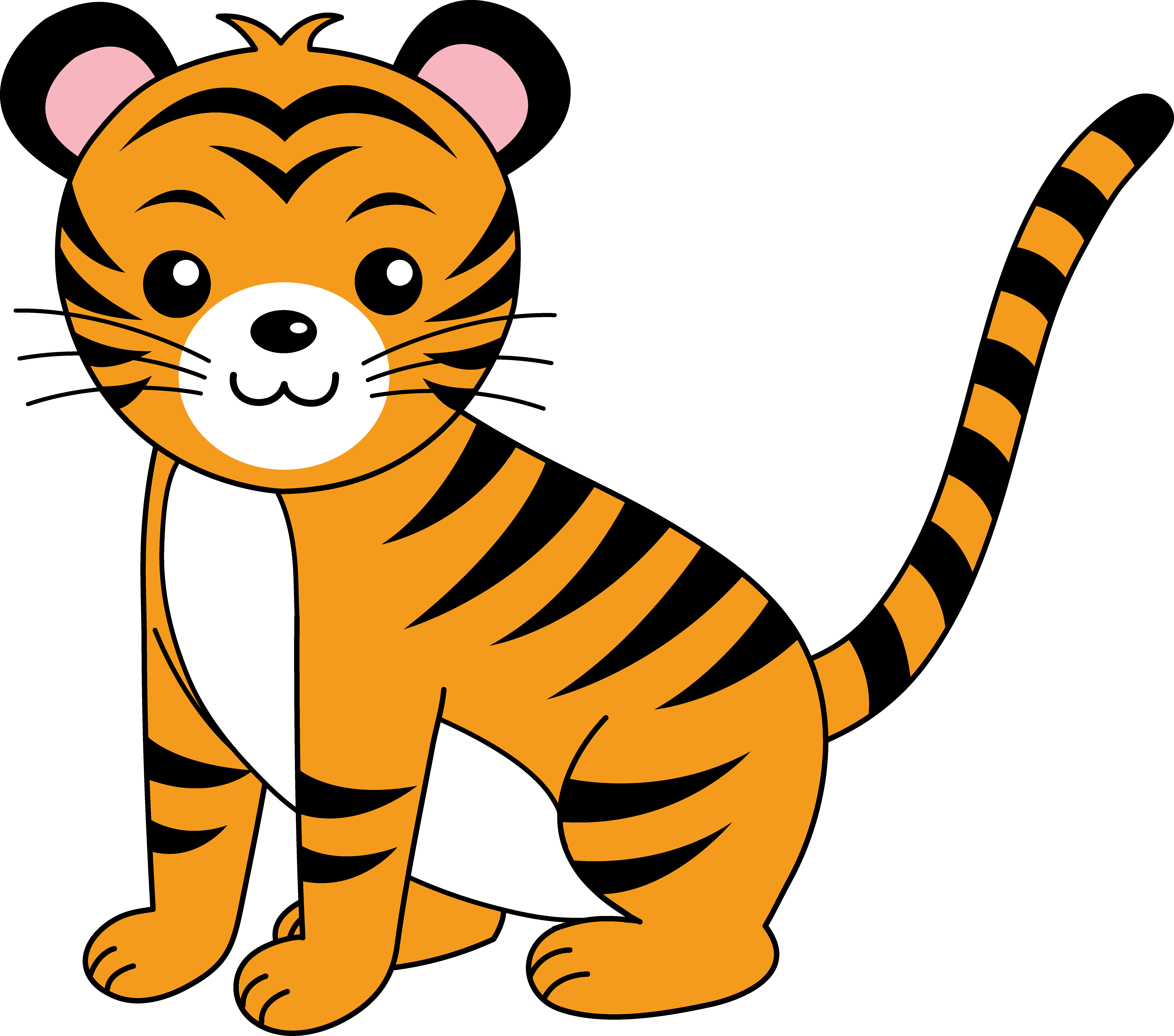Clipart tiger clip art. Cute at getdrawings com