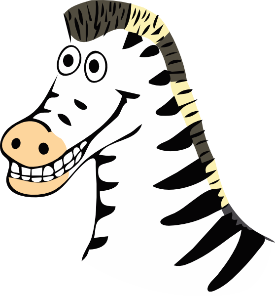 clipart zebra draw cartoon