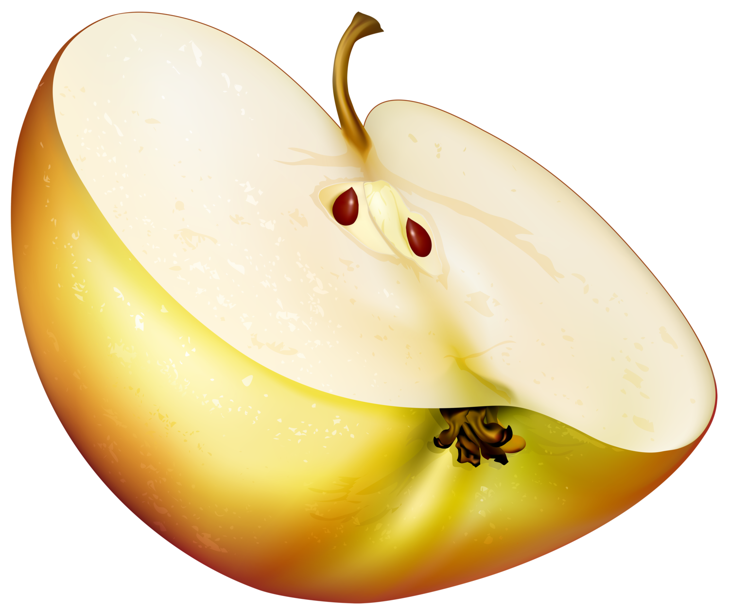 Clipart fruit star apple. Slice png clip art