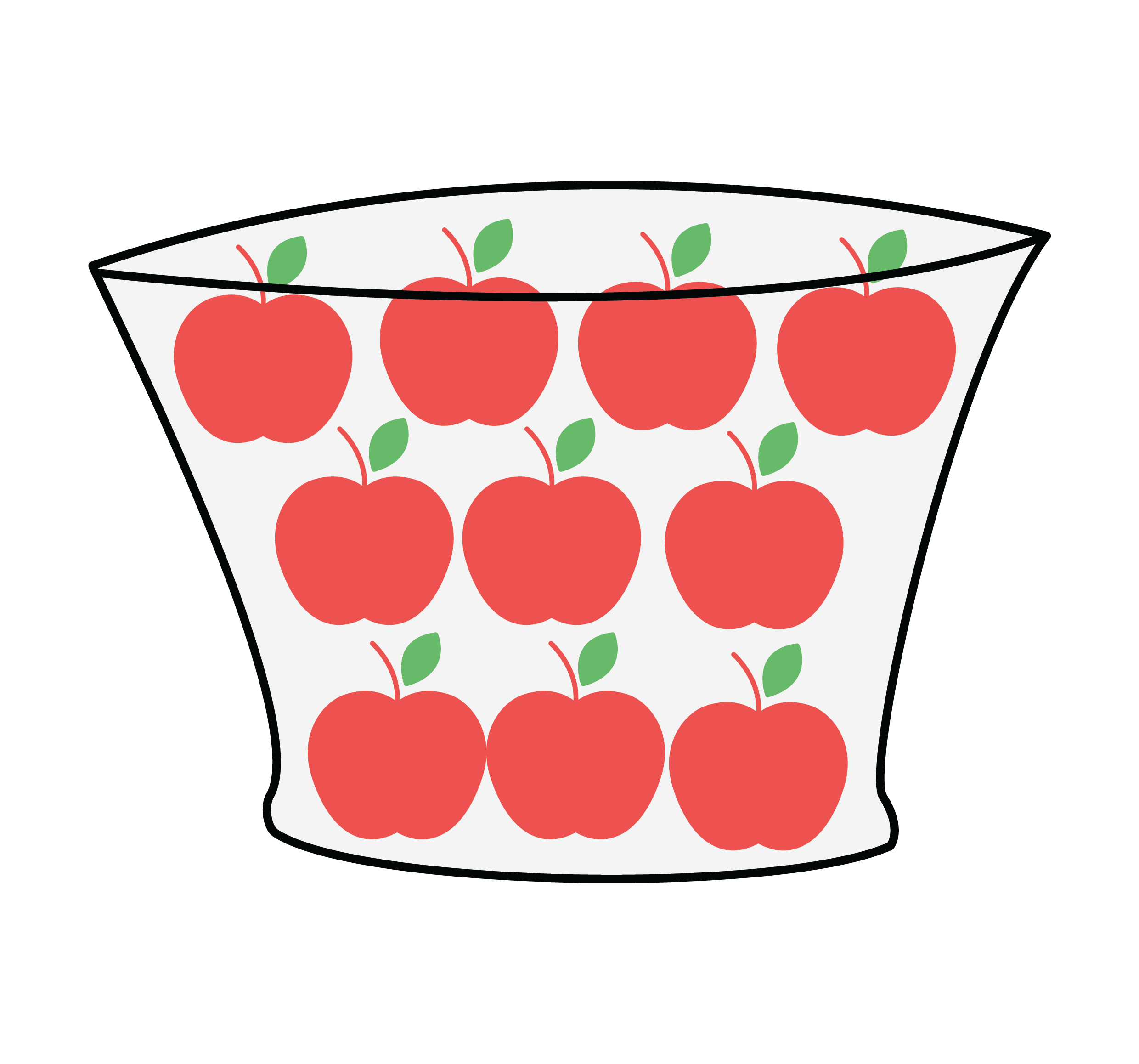 Clipart apples puzzle. Solution to math learning