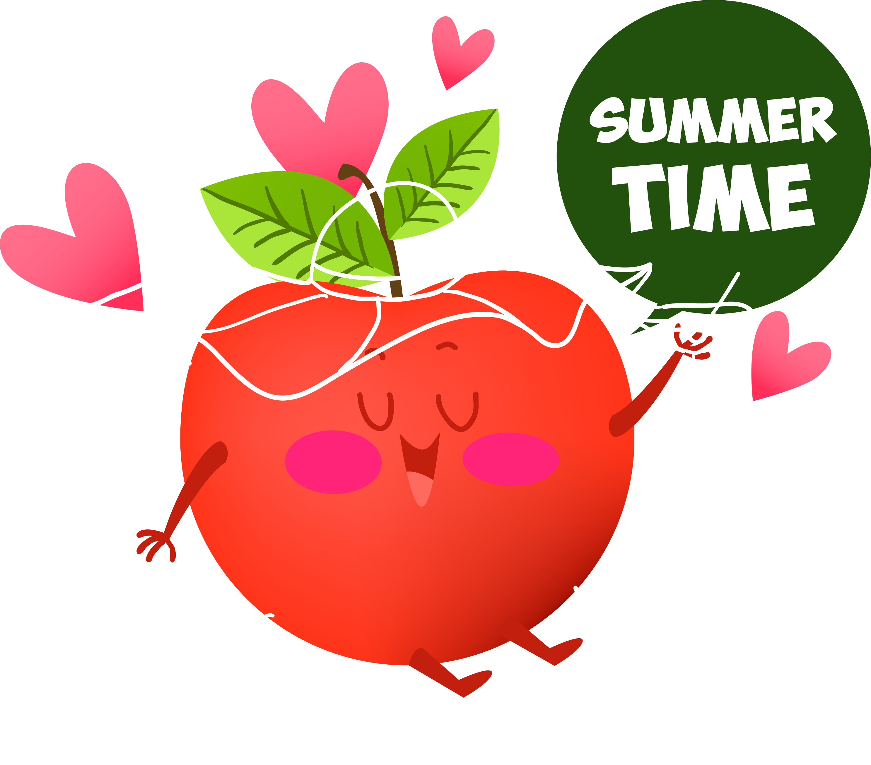 Apple cartoon drawing at. Clipart fruit time