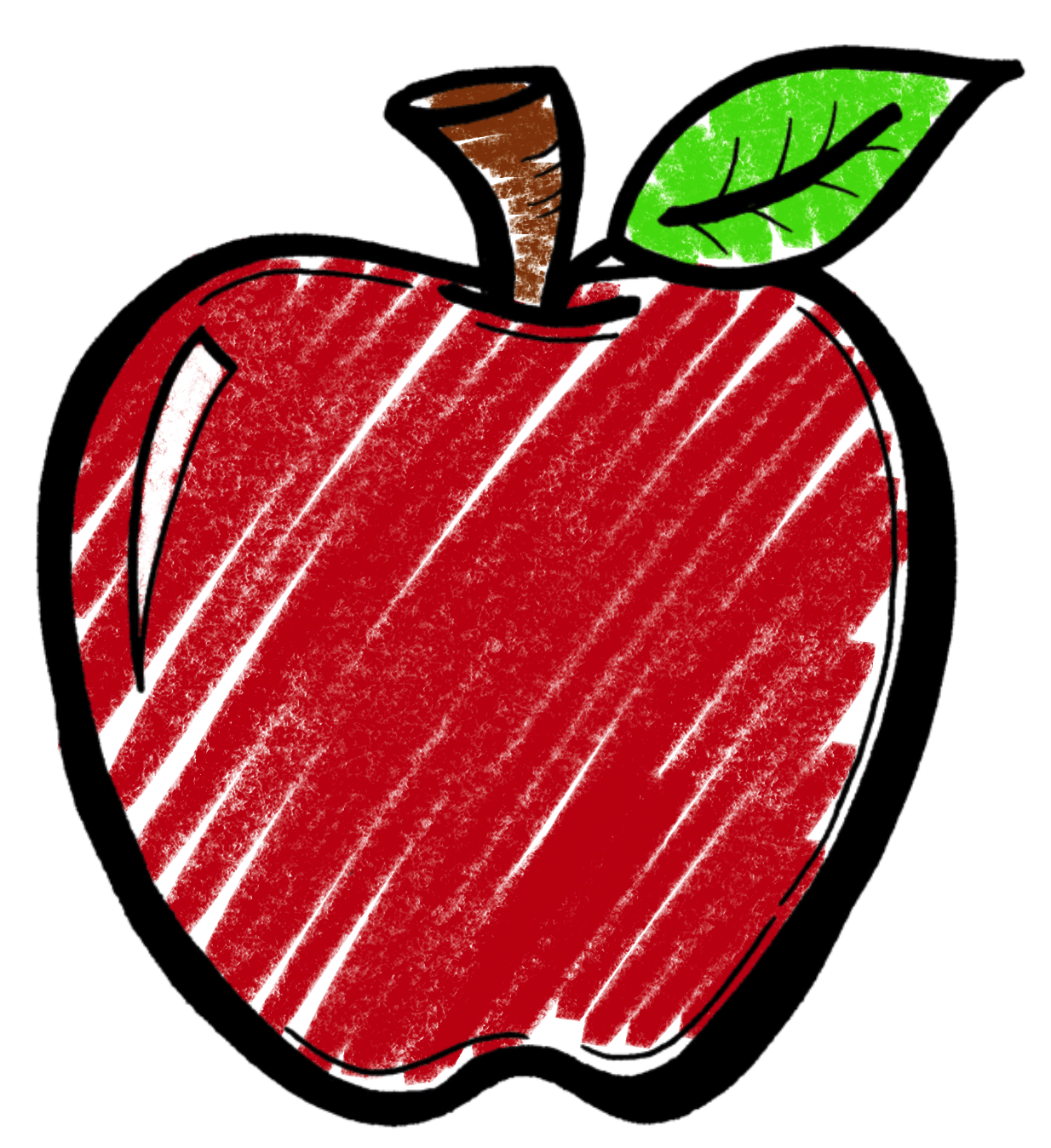 clipart apple chalkboard