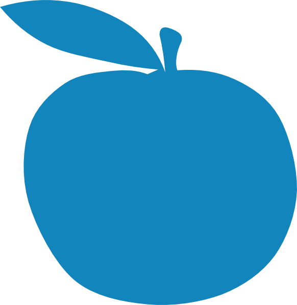Apple clip art at. Clipart apples teal
