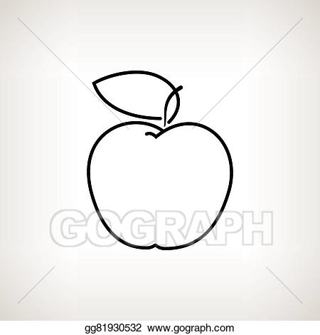 clipart apples contour