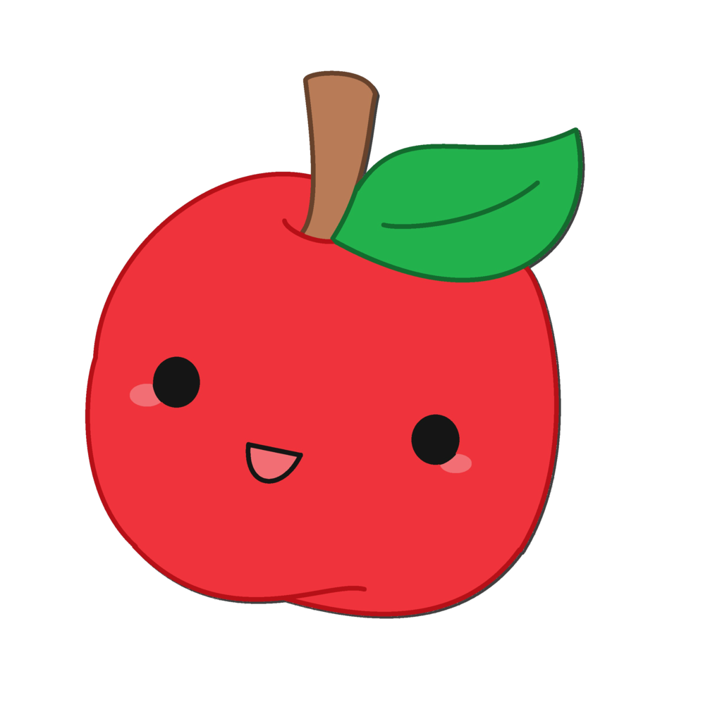 clipart apple cute