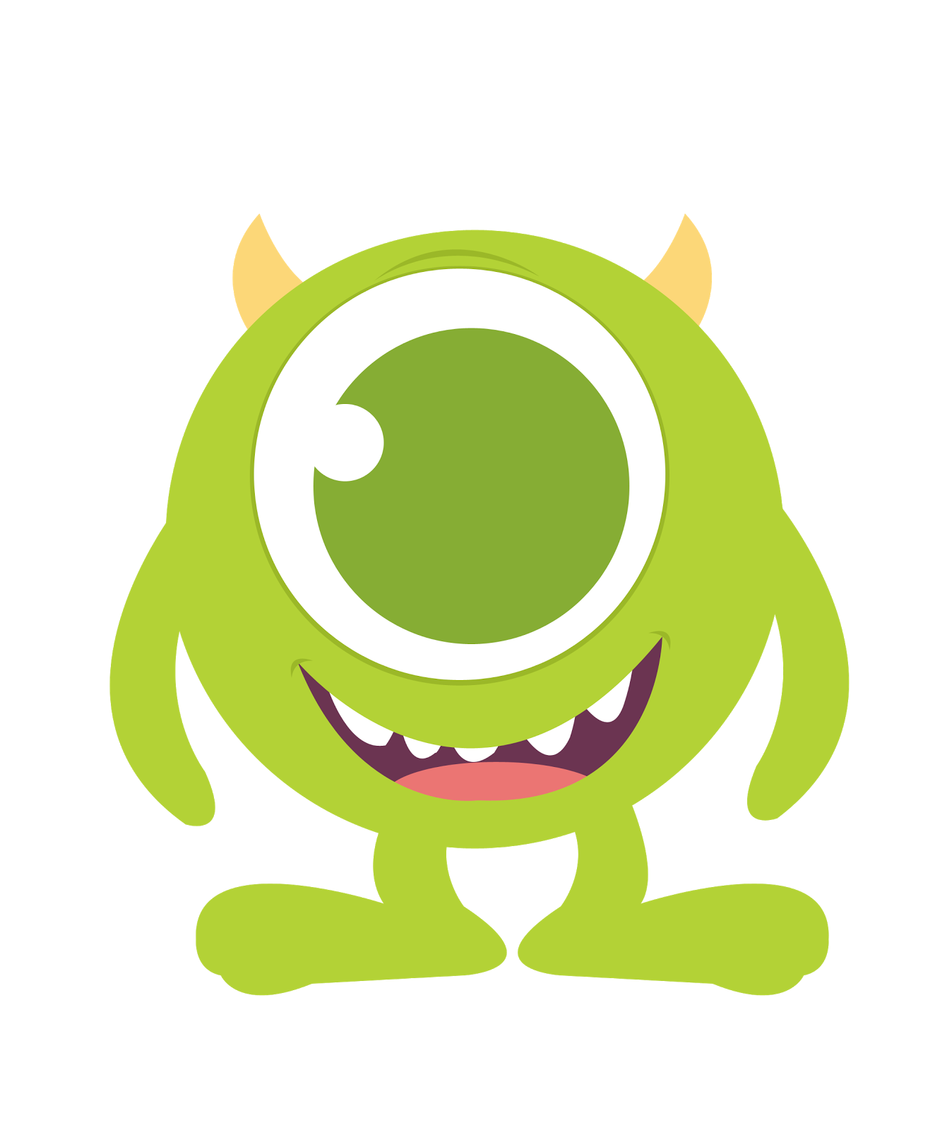 Baby green apple clip. Monster clipart adorable