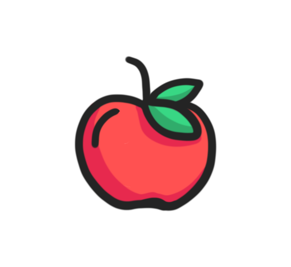 clipart apples doodle