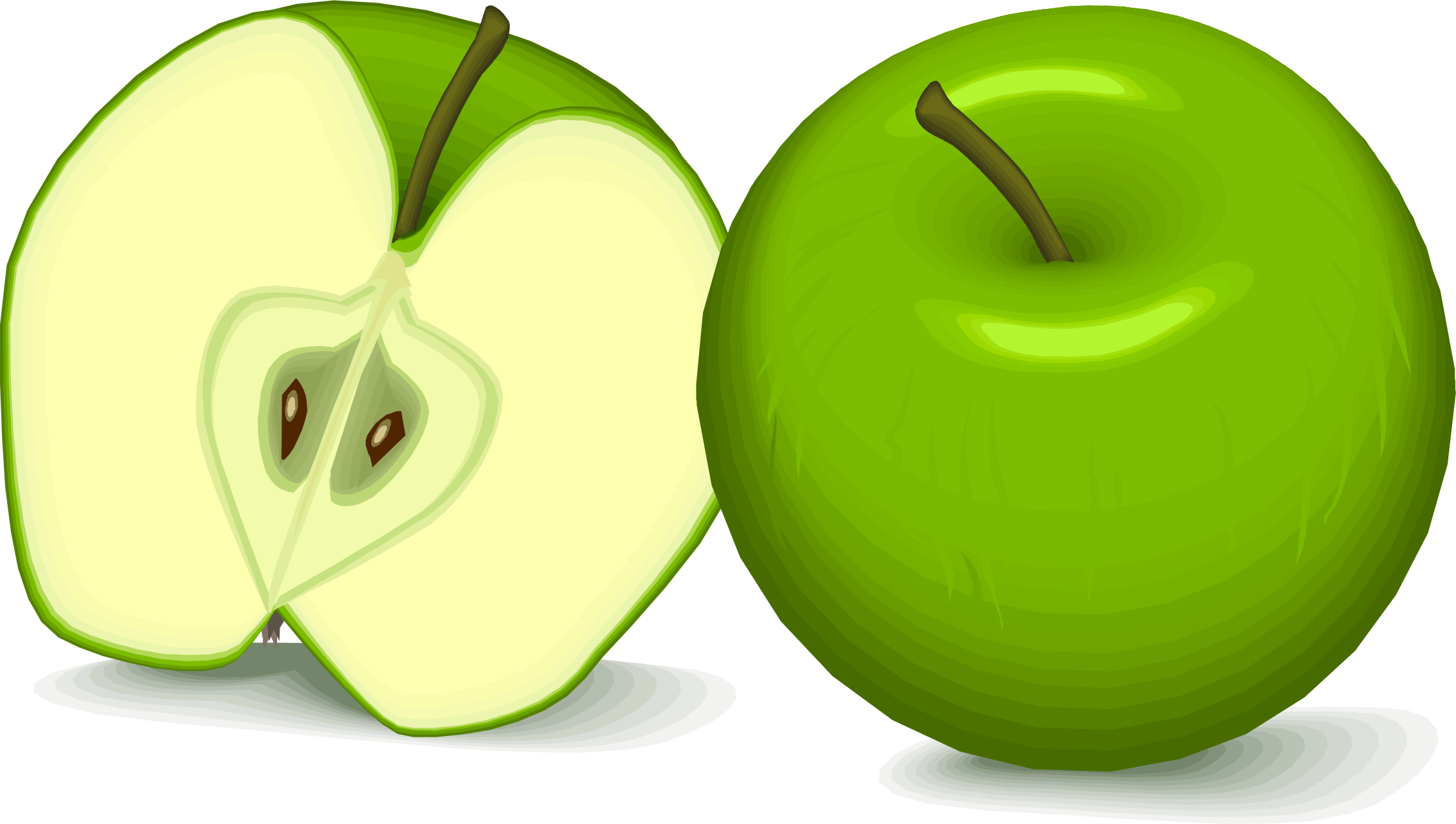 clipart apples flashcard