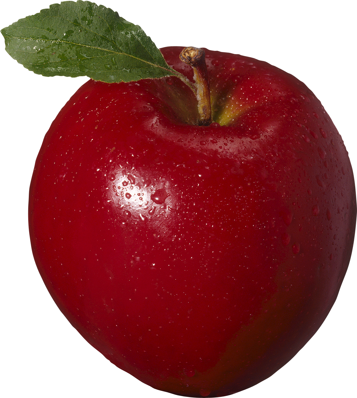 Red apple thirty isolated. Clipart apples four