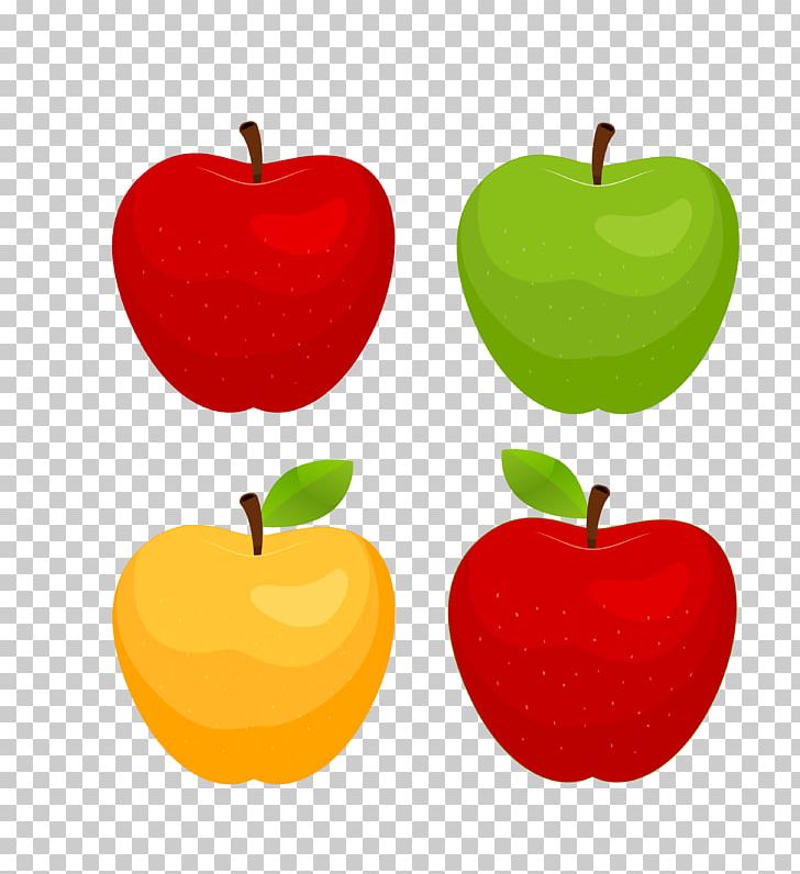 Clipart apples four. Apple red poster png