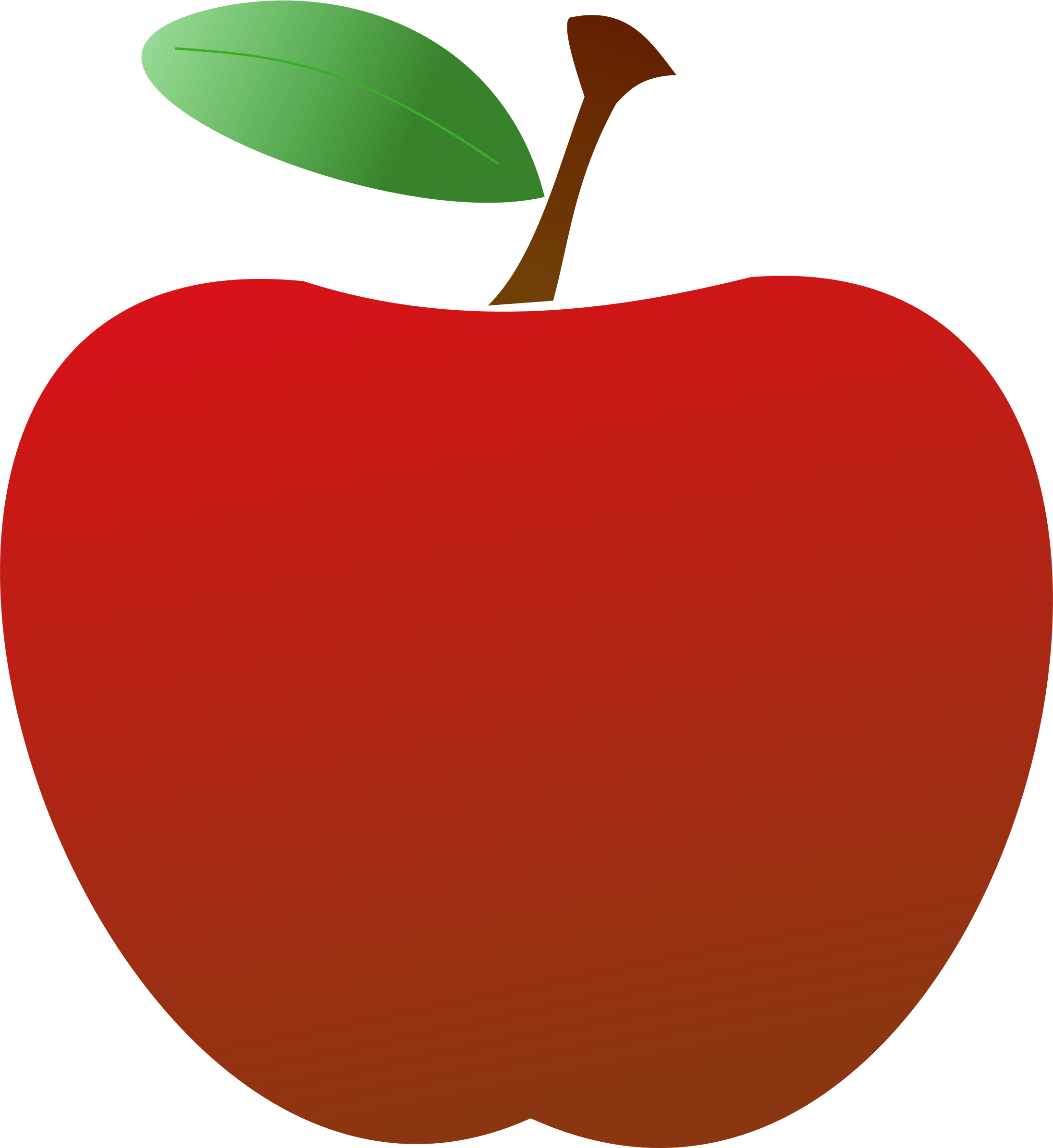 clipart apple half