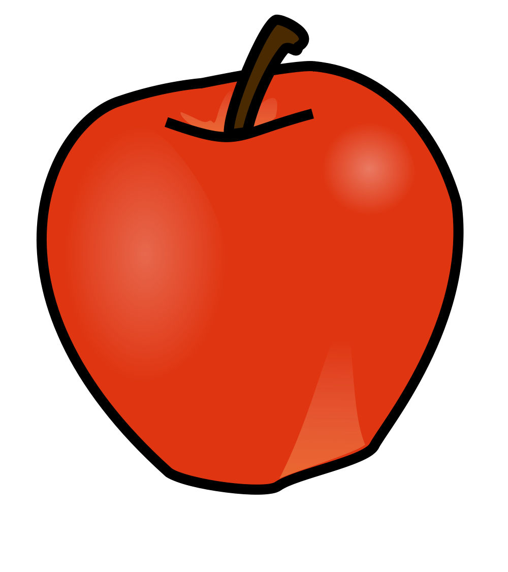 kindergarten clipart apple