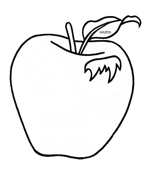 clipart apple line