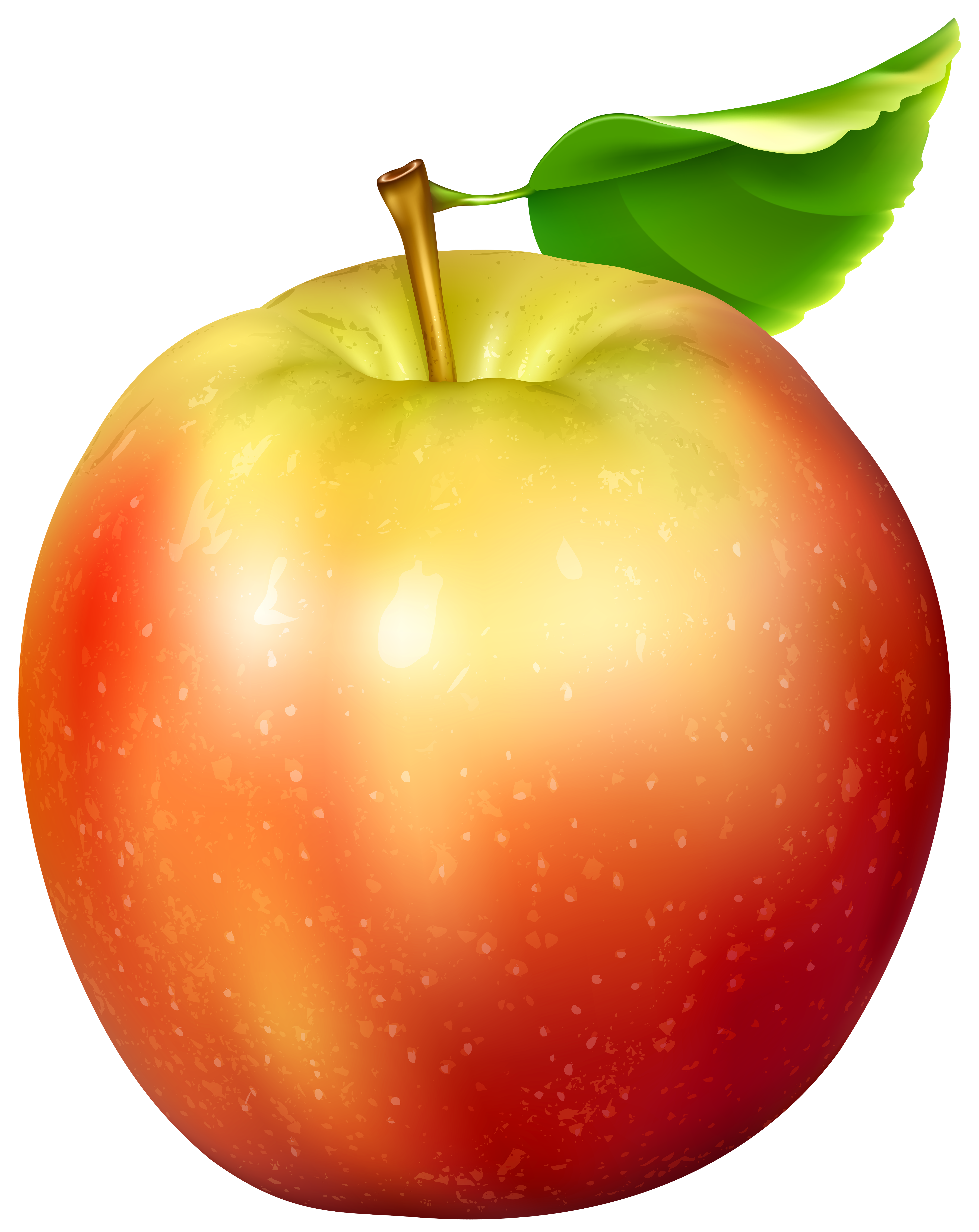 Red and yellow transparent. Clipart apple orange
