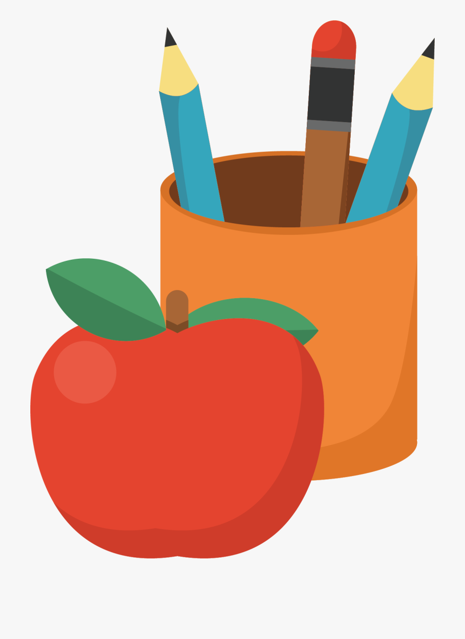 Oranges colored pencil and. Pencils clipart apple