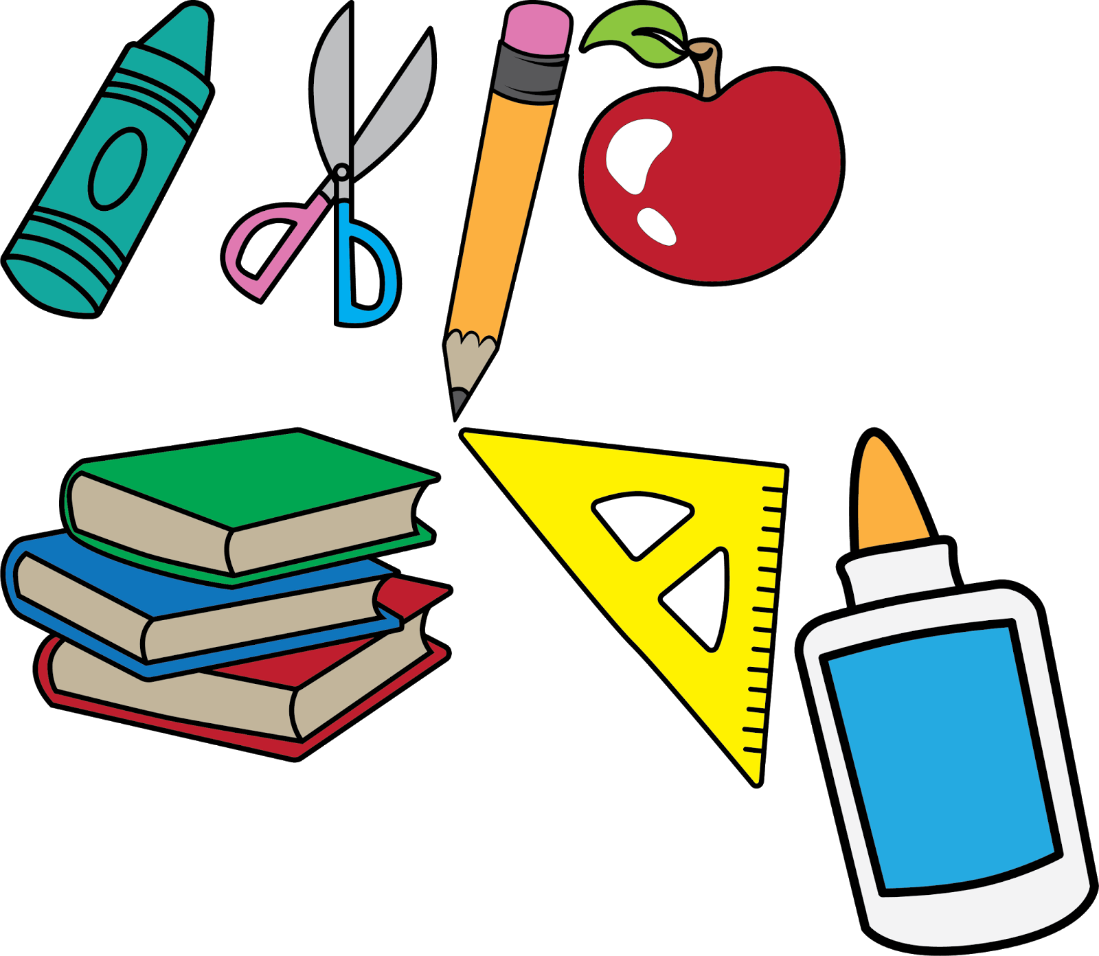  back to school. Clipart pencil silhouette