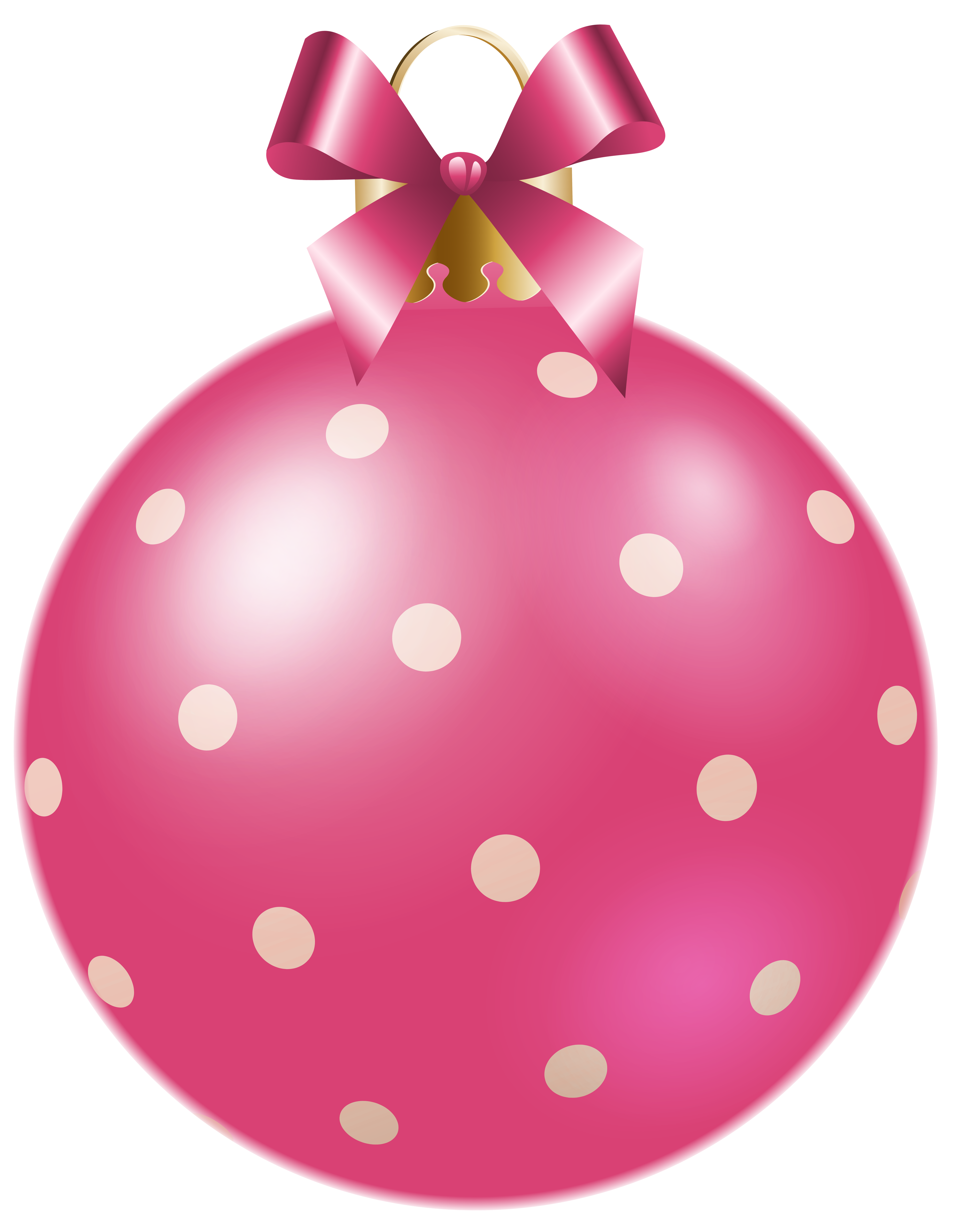 Clipart christmas pink. Dotted ball png image