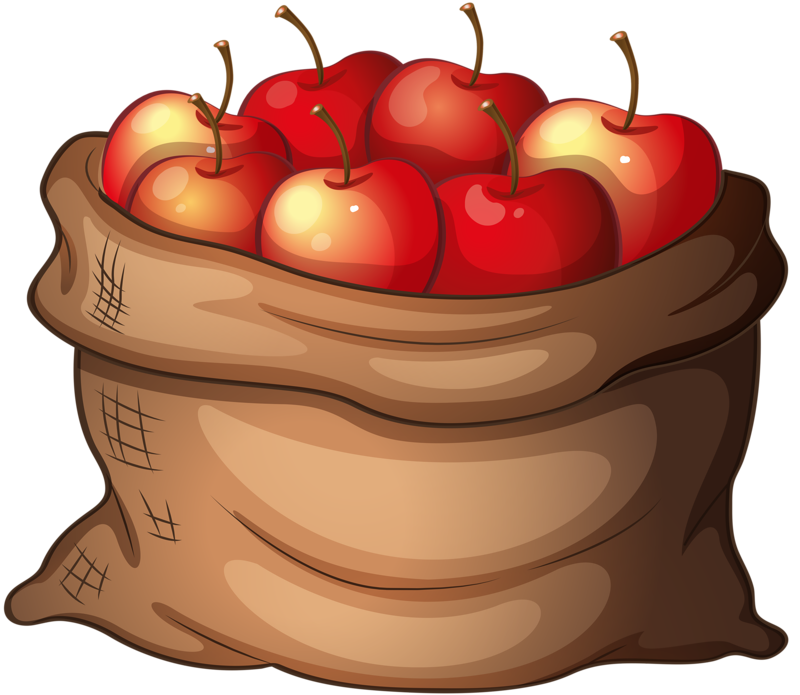 clipart apples house