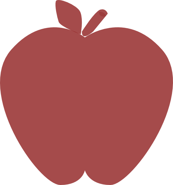 clipart apples rose