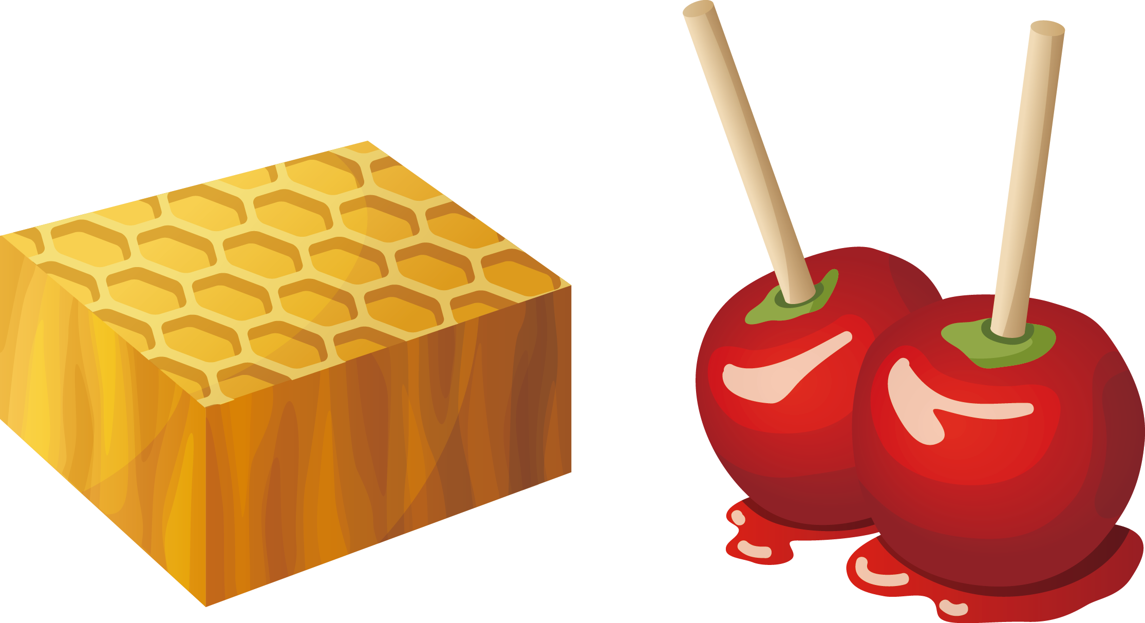 Candy apple caramel fruit. Fruits clipart cheese