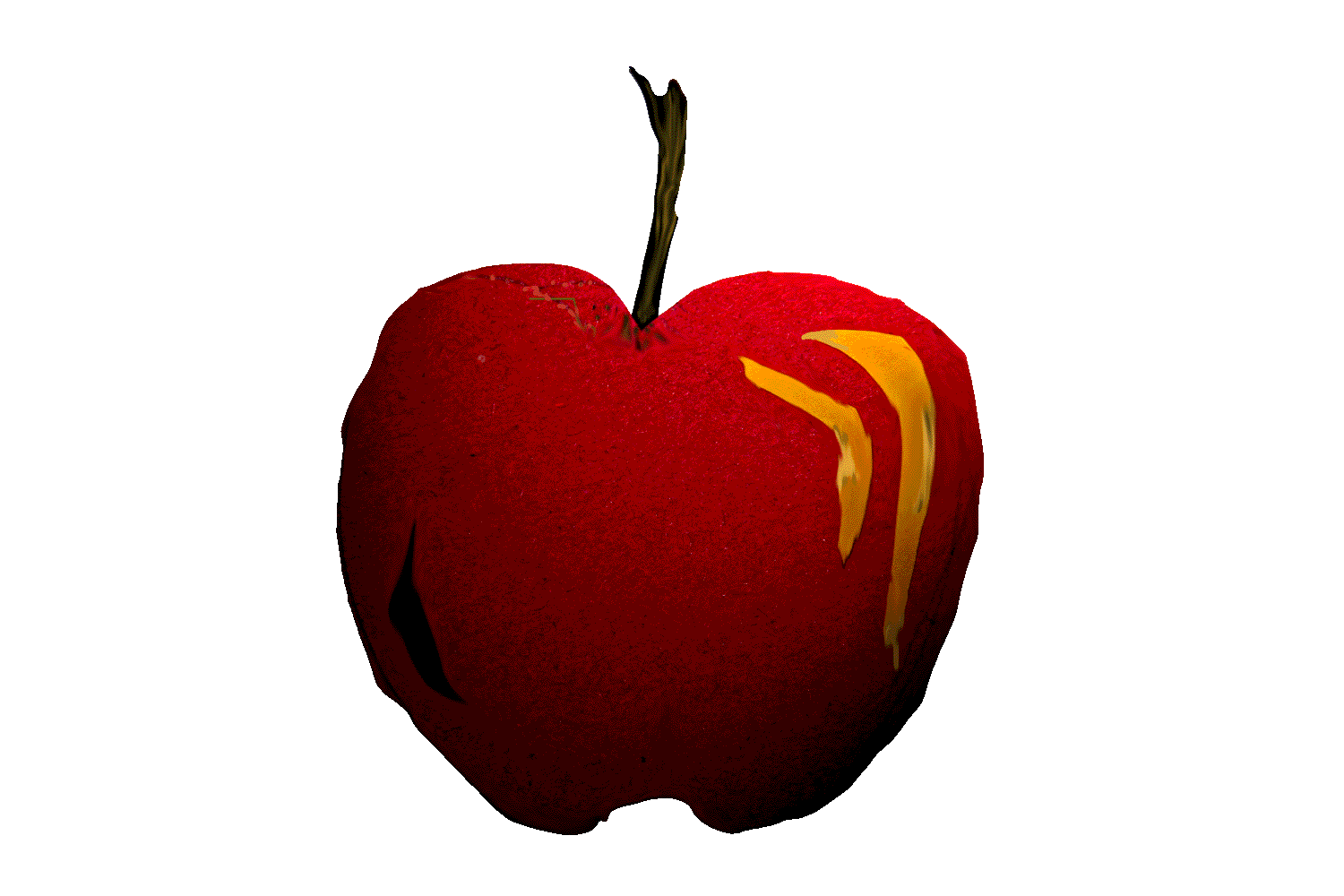 clipart apple shadow