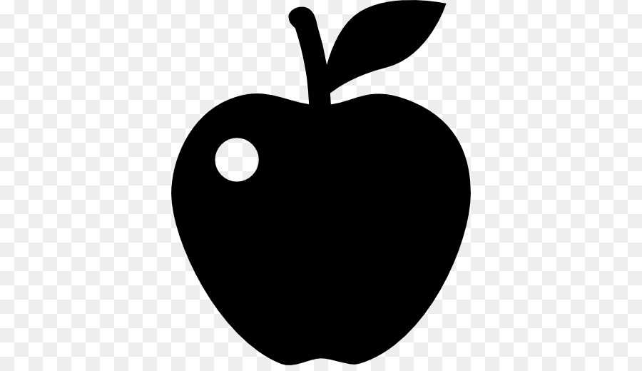 clipart apple silhouette
