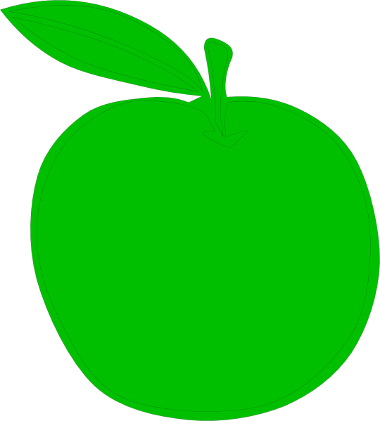 clipart apple solid