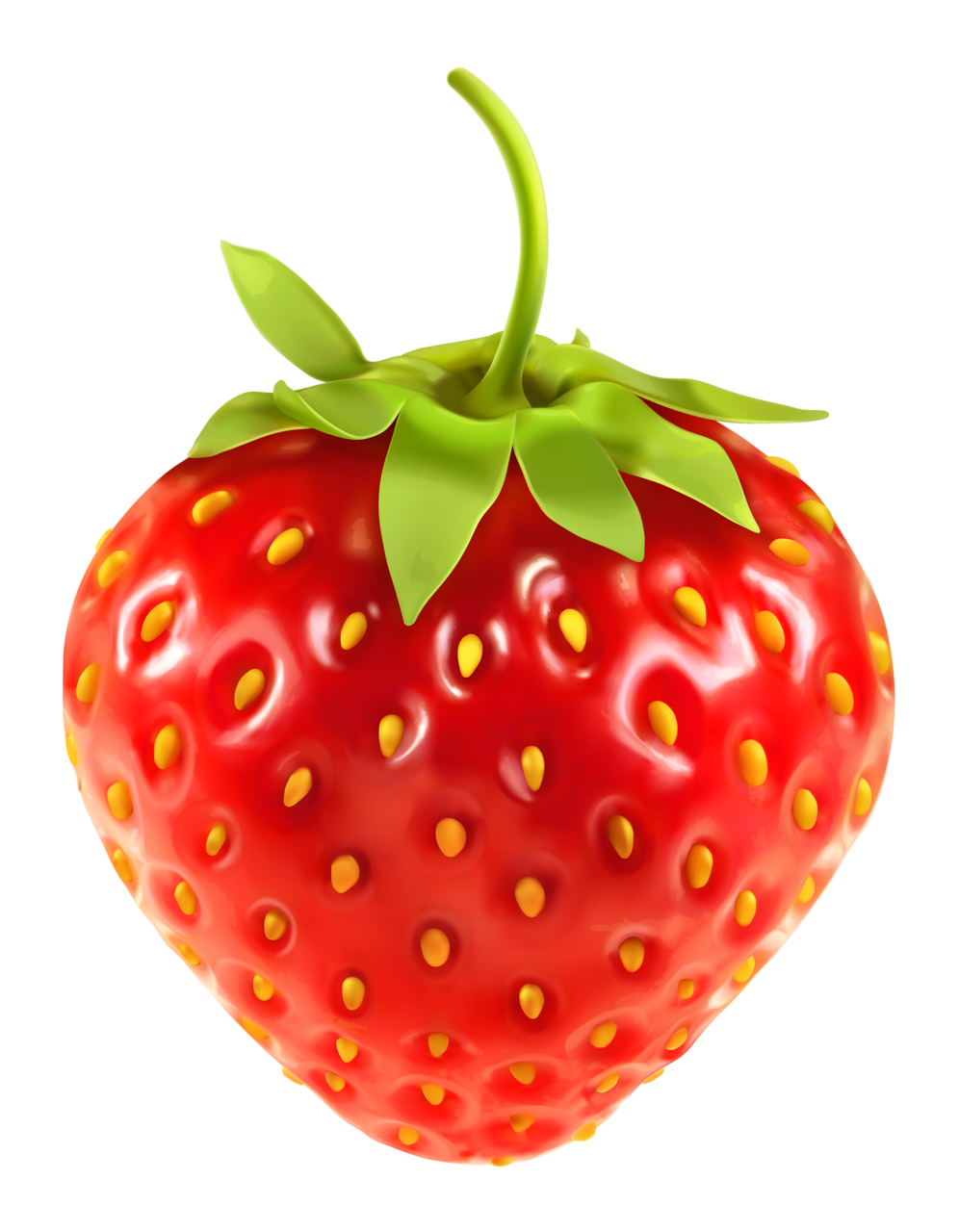 Fruits set of vector. Clipart apple strawberry