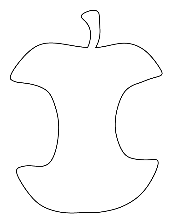 clipart apple template