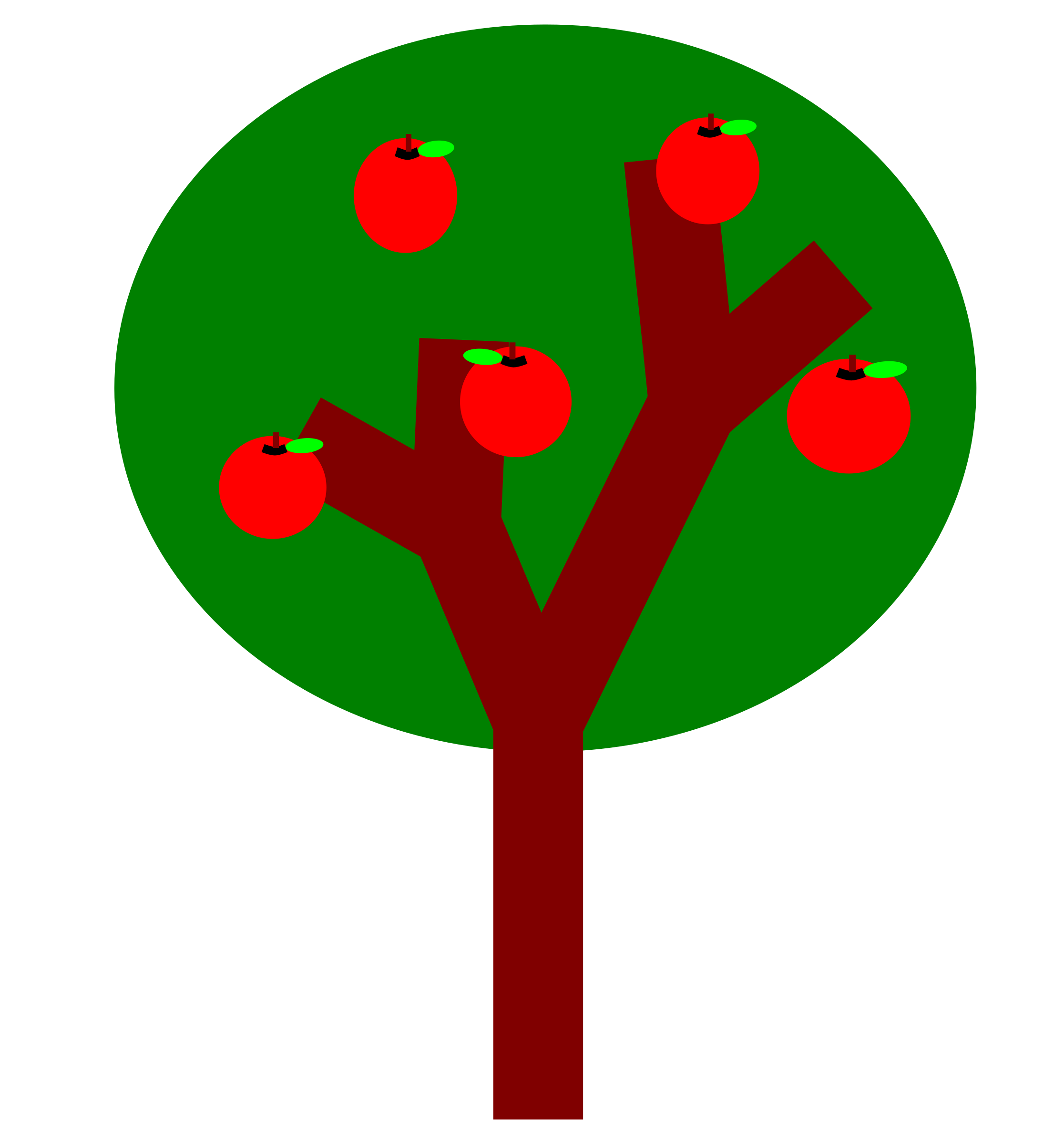 clipart apple tree