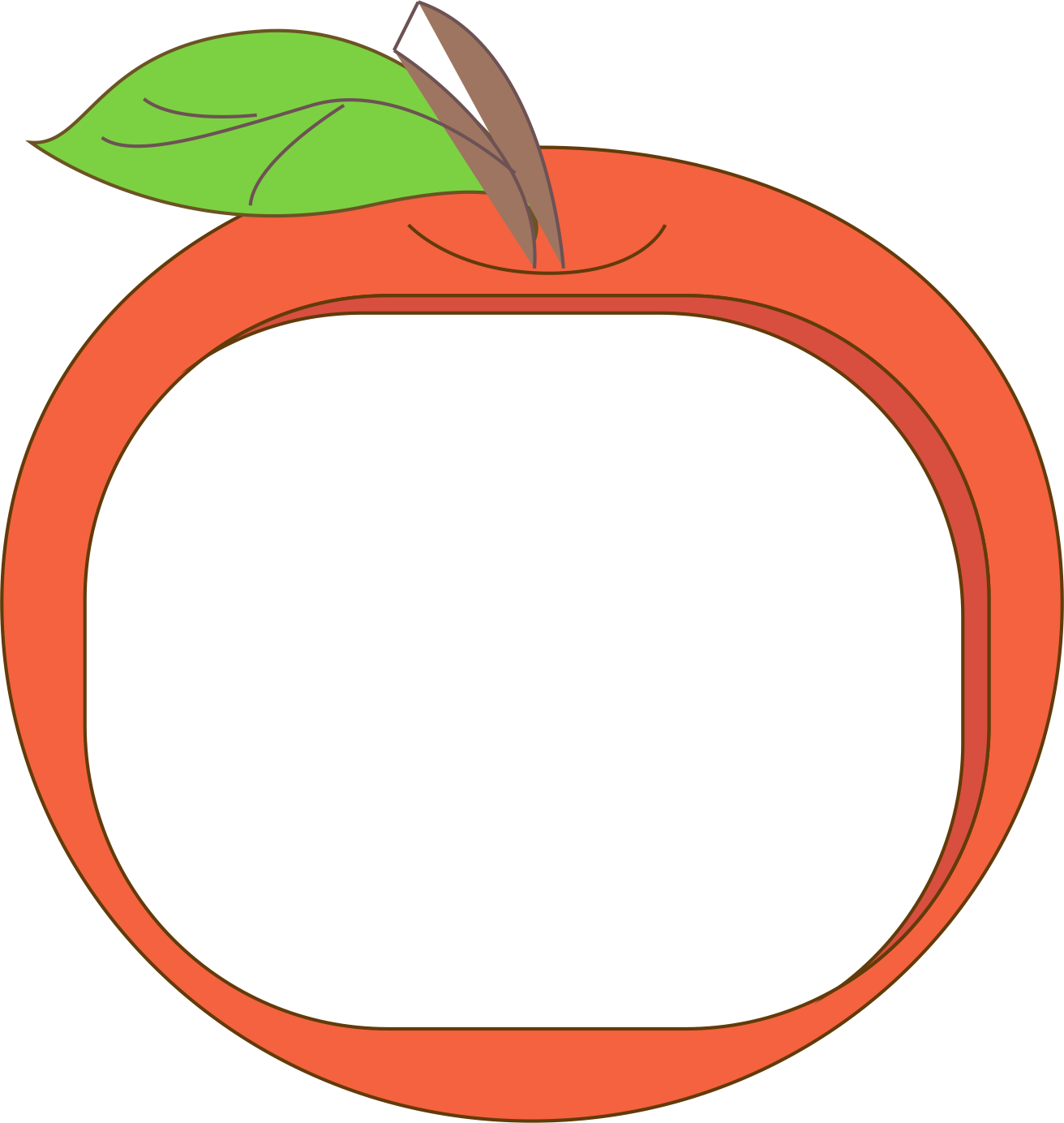 clipart apples boarder