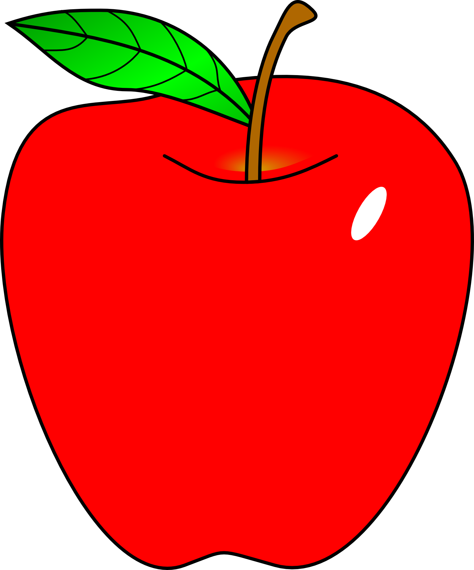 clipart apples cartoon