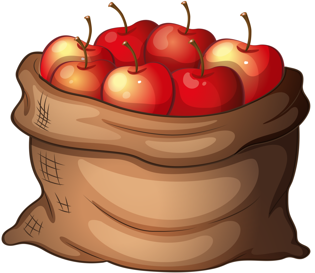 clipart apples cute