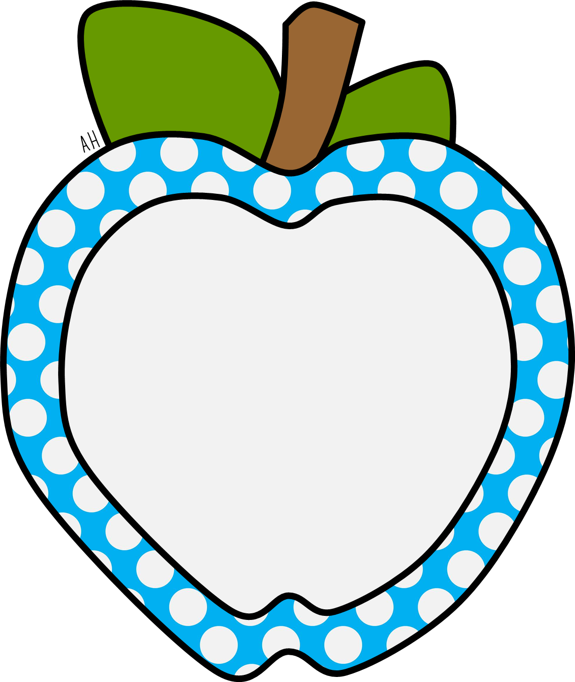clipart apples frame