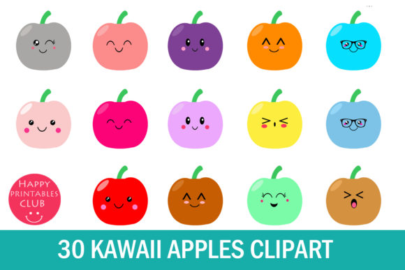 clipart apples printable