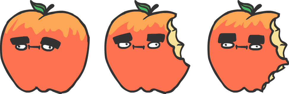 clipart apples sandwich