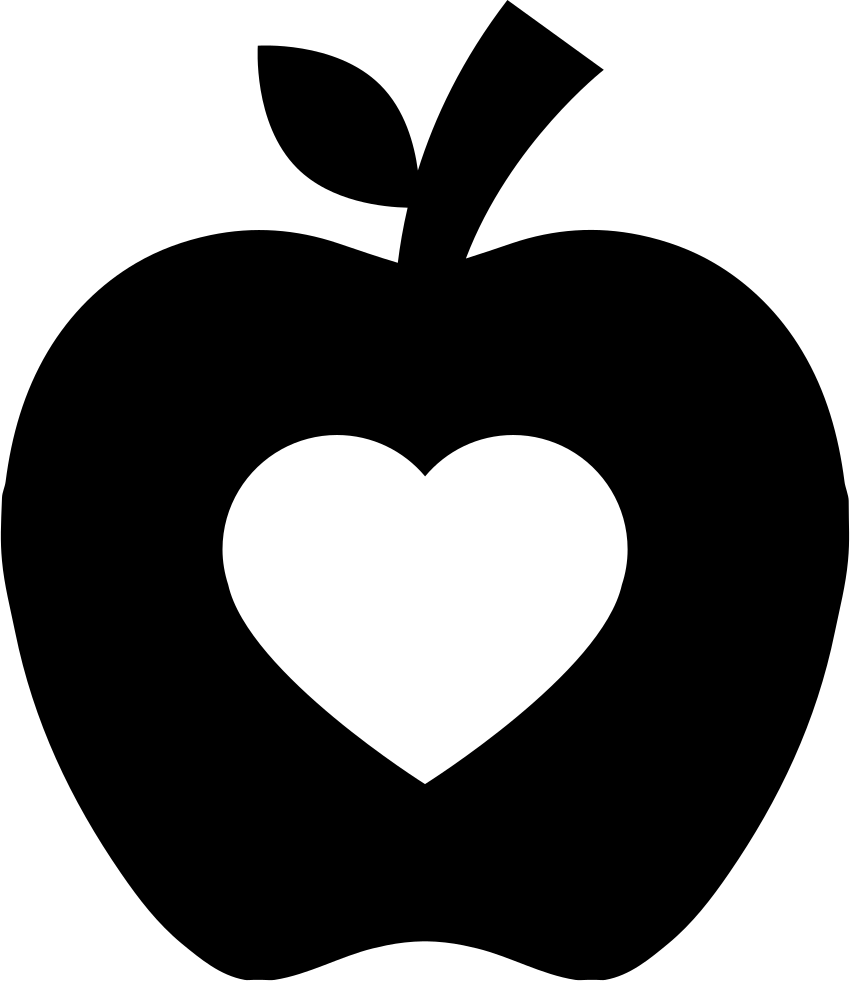 clipart apples silhouette