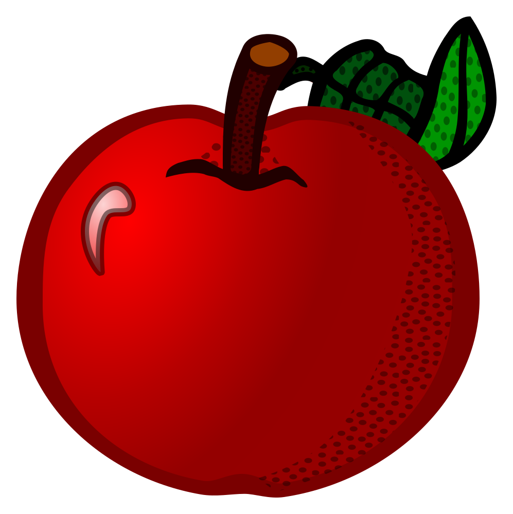 clipart apples strawberry