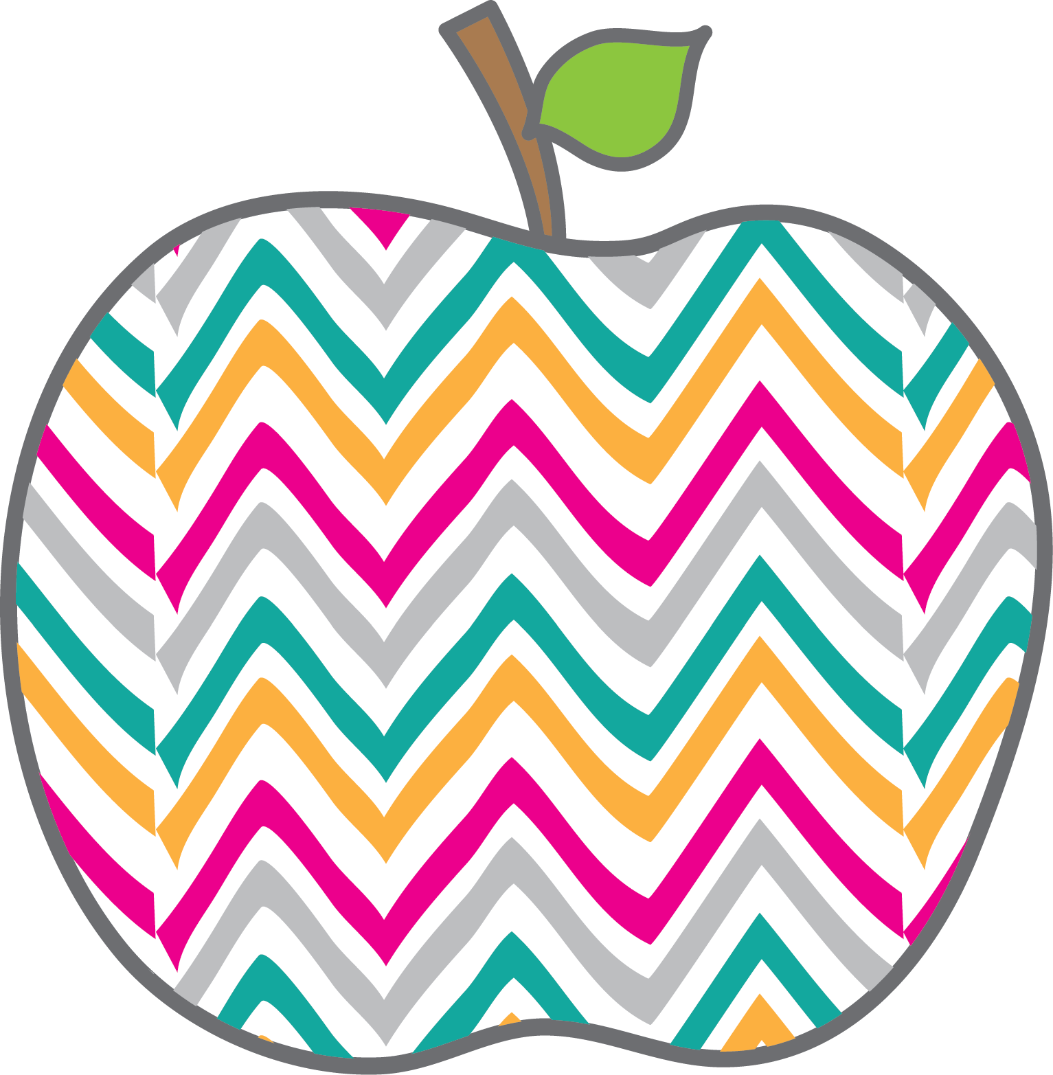 September happiness is watermelon. Clipart apples teal