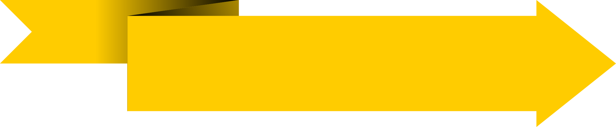 Clipart arrow banner. Yellow scroll background wave