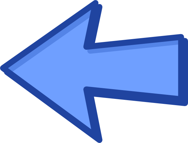 clipart arrow blue