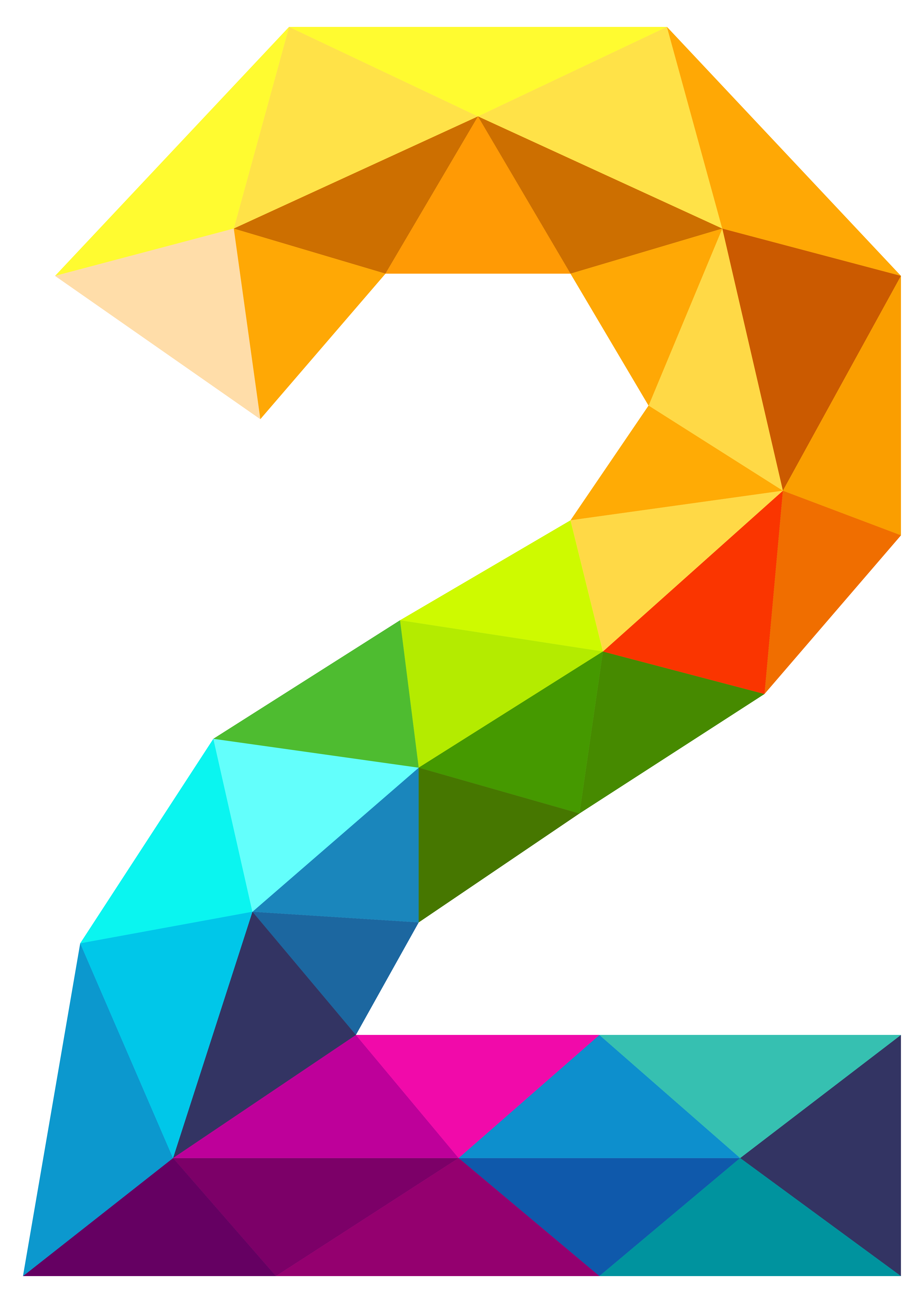 Clipart food triangle. Colourful triangles number two
