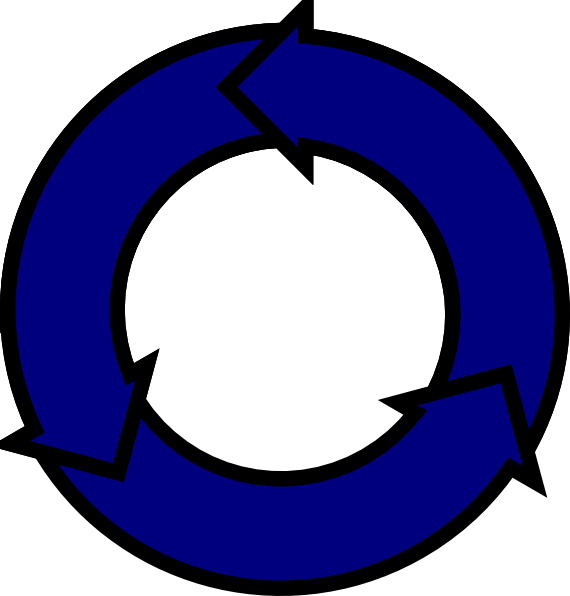 cycle clipart curved arrow vector