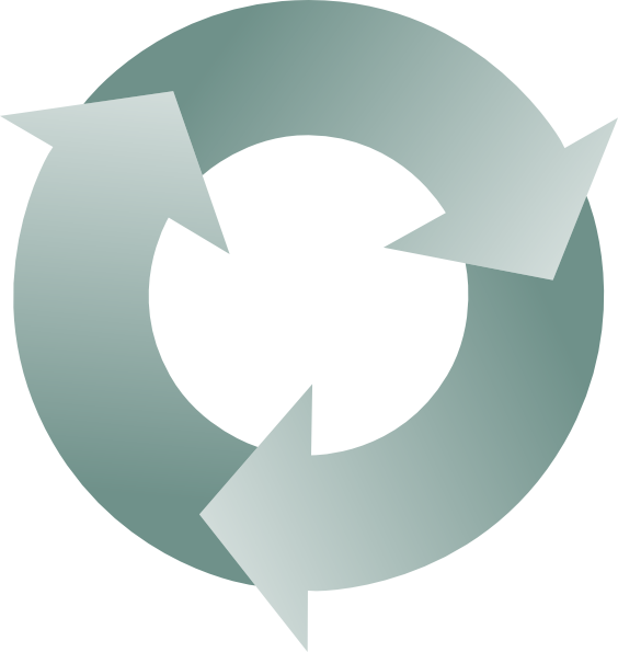 Recycle arrows clip art. Cycle clipart circular